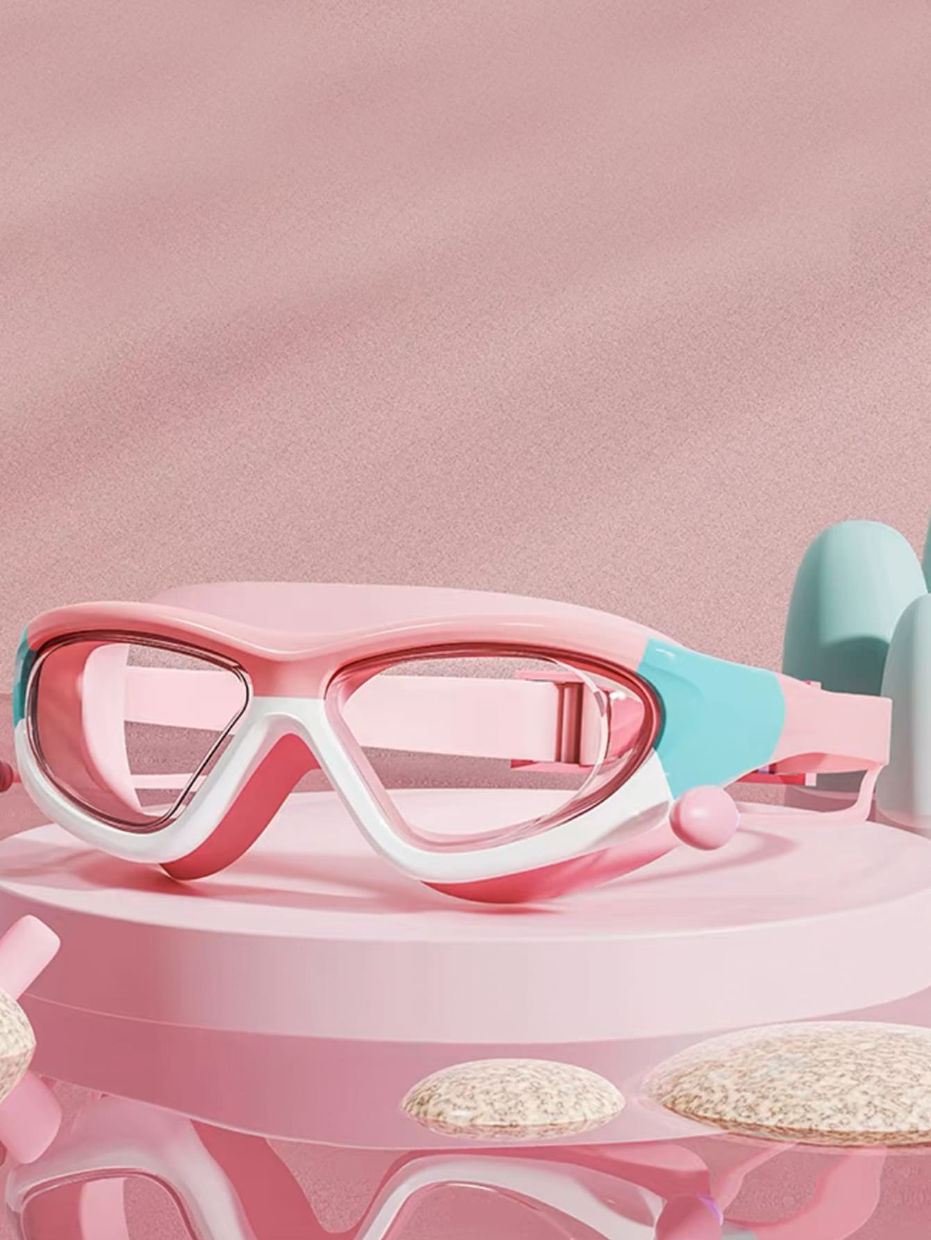 Swim Goggles Anti Fog Uv - Çocuk Yüksek Çözünürlüklü Su Geçirmez ve