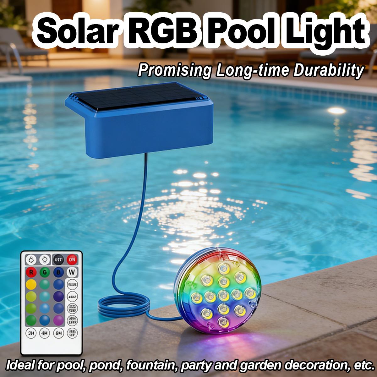 Pool Light Solar Rechargeable - Su Altı Güneş Enerjili Havuz Lambası,
