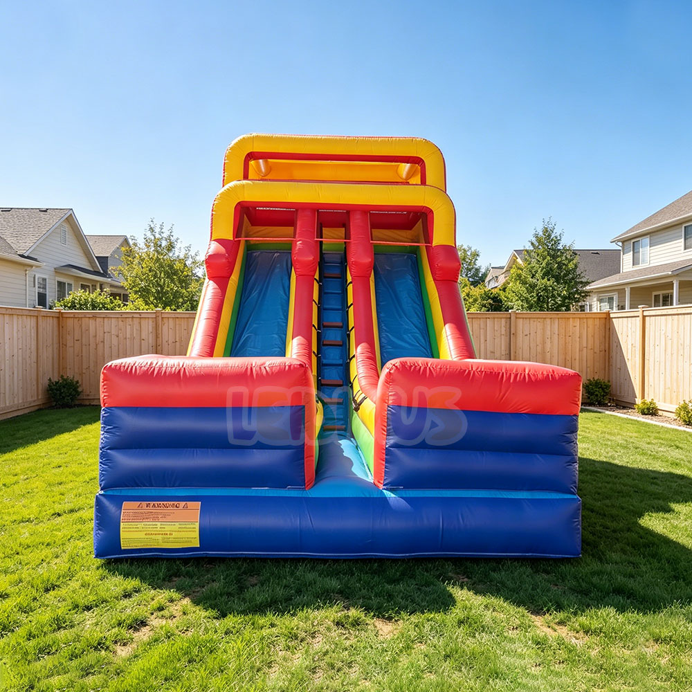 Water Slide Inflatable - Kırmızı ve Mavi Renkli, Dış Mekan