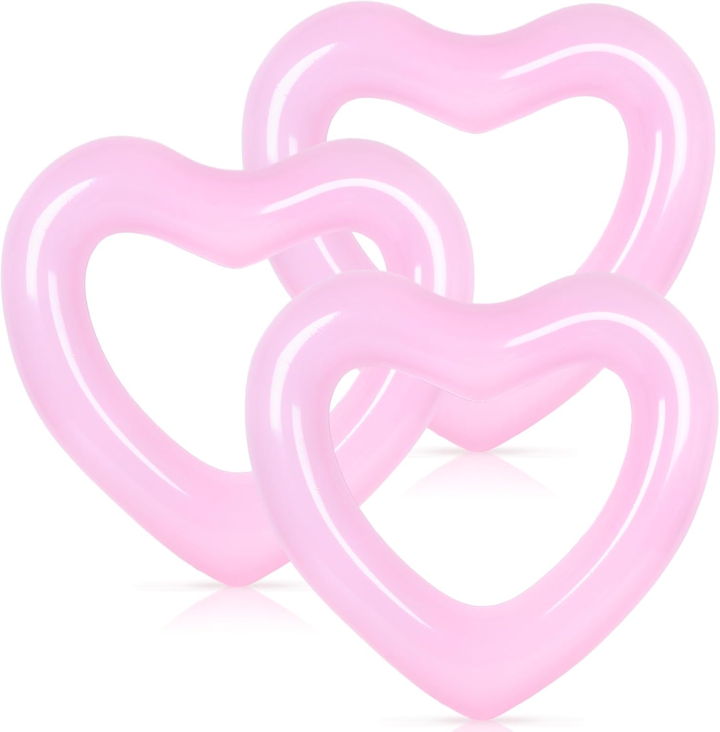 Pool Float Ring Inflatable - 3 Adet Şişme Kalp Havuz Şamandıra