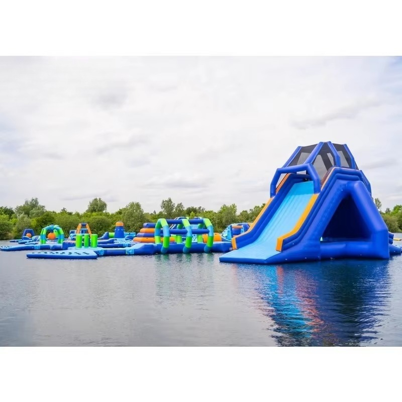 Water Slide Inflatable - Şişme Su Parkı Ticari Şişme Su