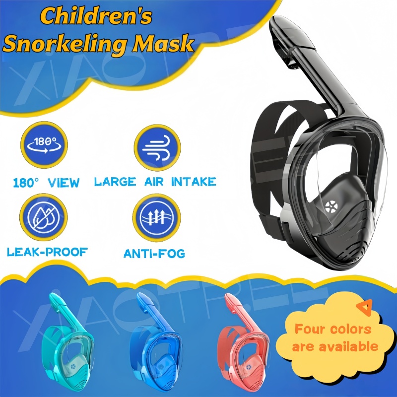 Snorkel Mask Full Face - Çocuklar için Tam Yüz Şnorkel Maskesi,