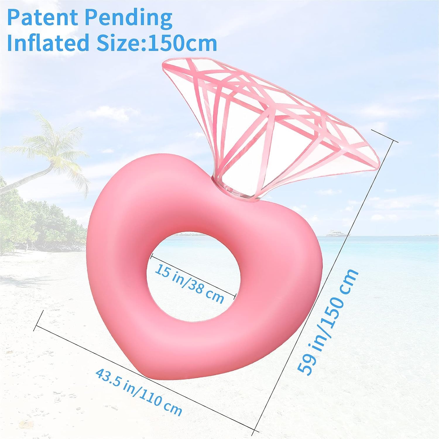 Elmas yüzme simidi Floaty Part - Pool Float Ring Inflatable incelemesi ve fiyatı