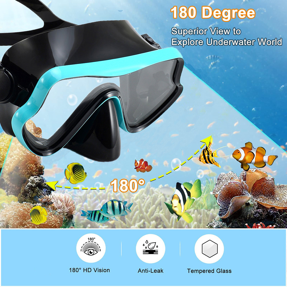 Dalış maskesi yüzme gözlüğü tü - Snorkel Mask Full Face incelemesi ve fiyatı