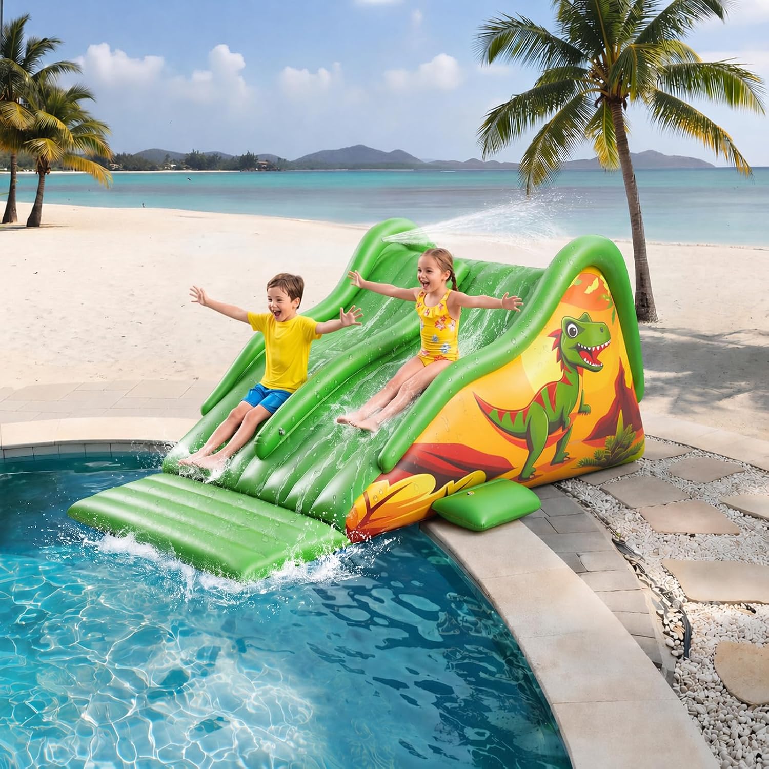 Çocuklar ve Yetişkinler İçin 1 - Water Slide Inflatable incelemesi ve fiyatı