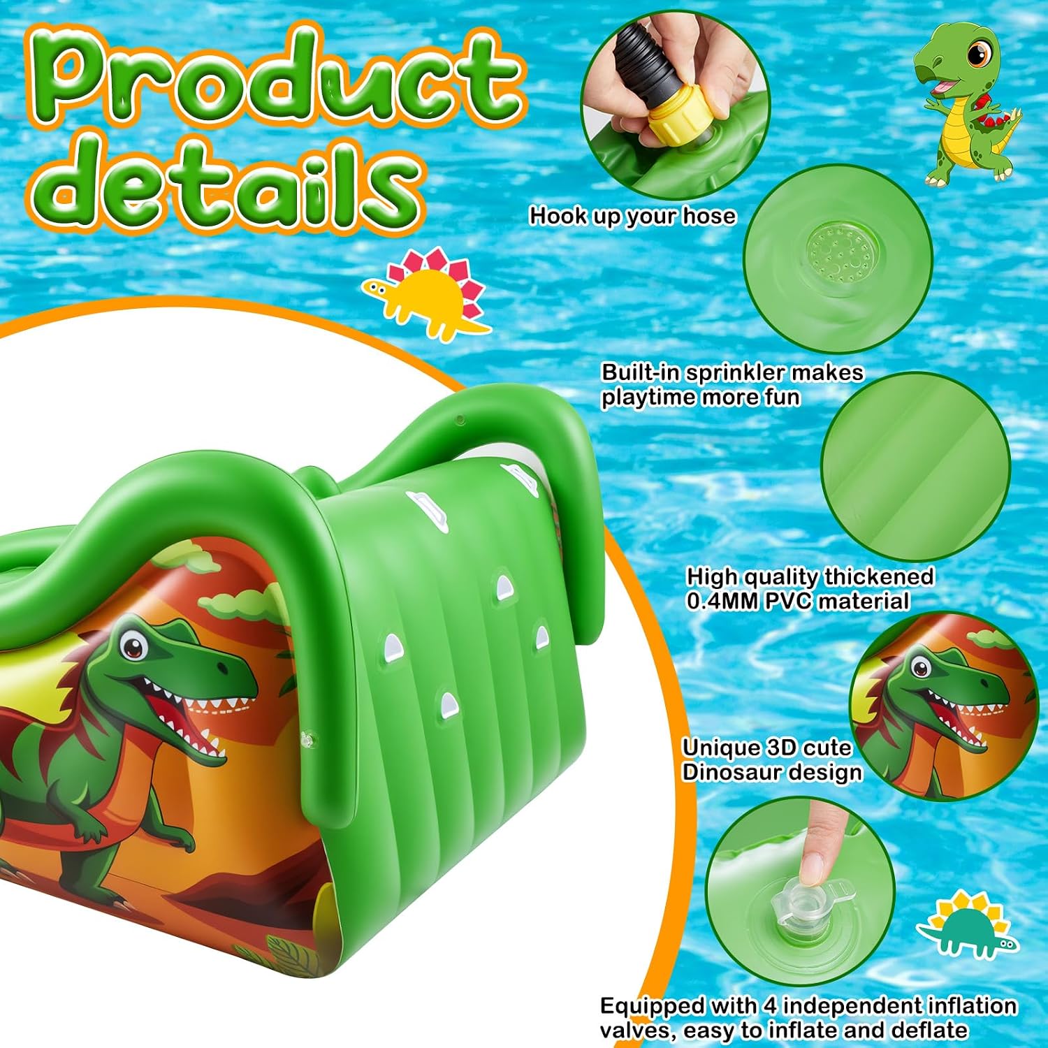 Çocuklar ve Yetişkinler İçin 1 - Water Slide Inflatable incelemesi ve fiyatı