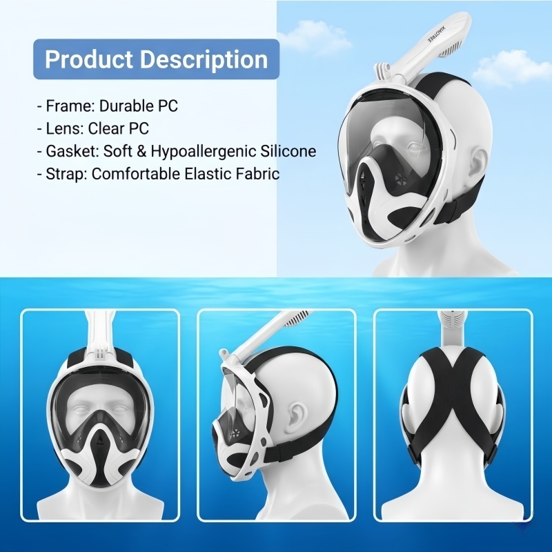 XIAOTREE Tam Yüz Şnorkel Maske - Snorkel Mask Full Face incelemesi ve fiyatı