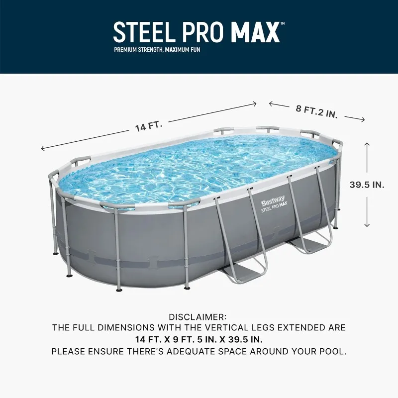 Bestway Steel Pro MAX 14' x 8' - Pool Ladder Above Ground incelemesi ve fiyatı