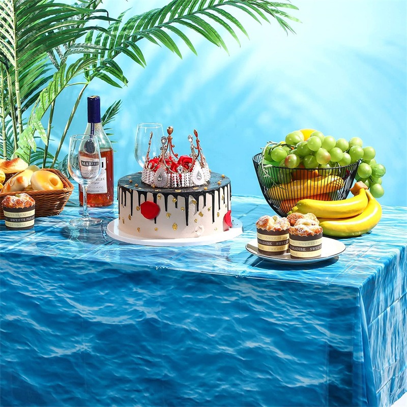 Mavi Okyanus Dalgası Desenli T - Pool Cover Waterproof incelemesi ve fiyatı