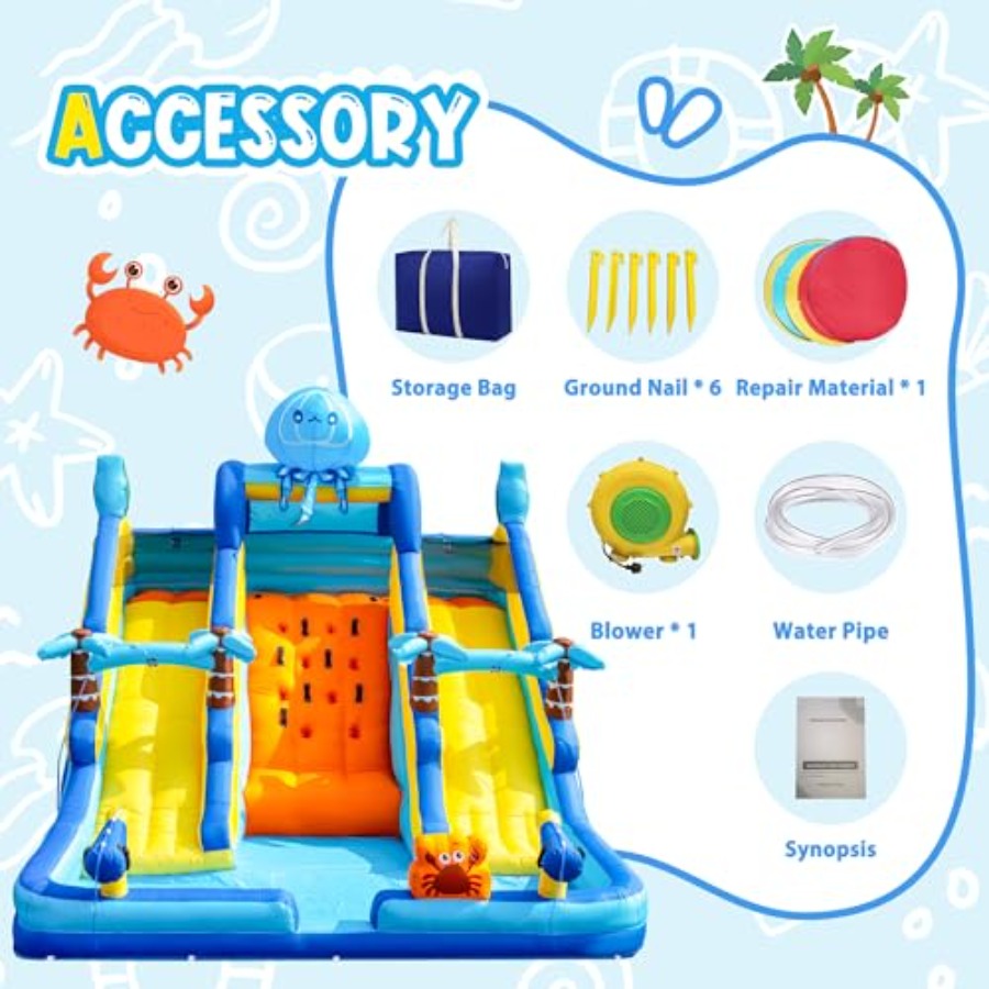 Yazın açık hava eğlencesi için - Water Slide Inflatable incelemesi ve fiyatı