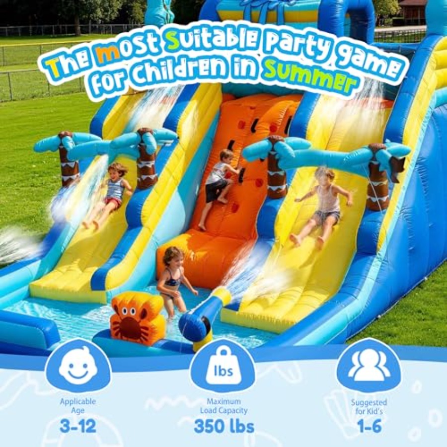 Yazın açık hava eğlencesi için - Water Slide Inflatable incelemesi ve fiyatı